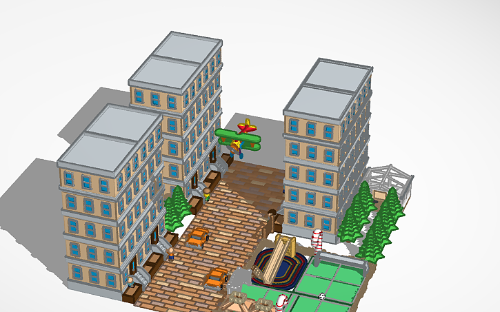 3D design city - Tinkercad