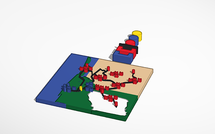 3D design TMV DEMONSTRATION MAP 3/10/26 - Tinkercad