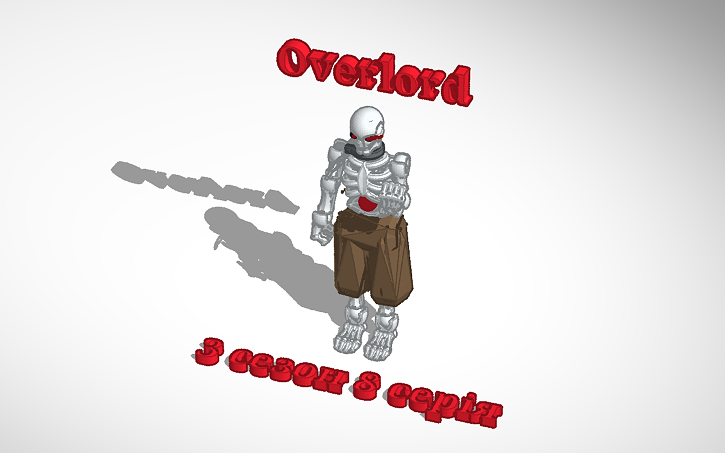 3D design Overlord - Tinkercad