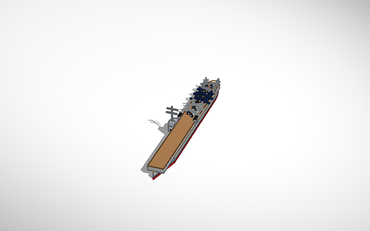 3D design U.S.S Ranger (CV-4) - Tinkercad