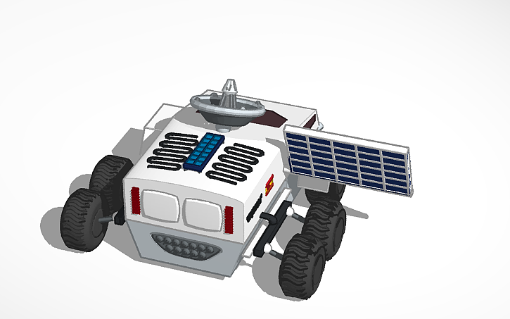 Simple Rover Tinkercad 3D design Rover lunar - Tinkercad