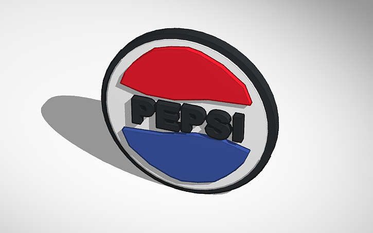 3D design Pepsi Logo - Tinkercad