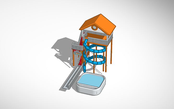 3D design STC Water Slide - Tinkercad