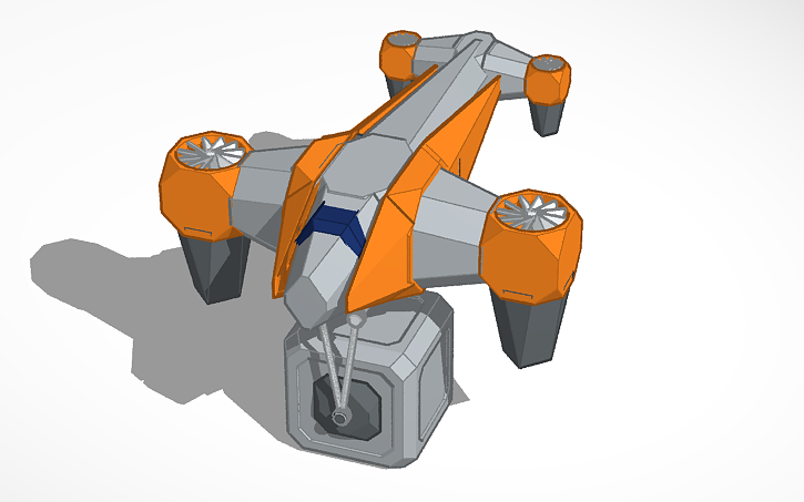 3D design VTOL - Tinkercad