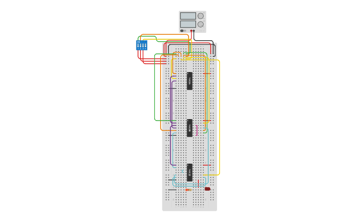 Circuit design Boolean Simulation - Tinkercad