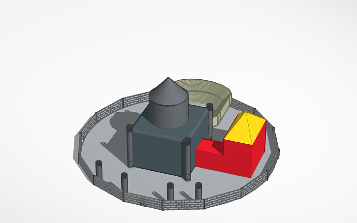3D design crazy castle - Tinkercad