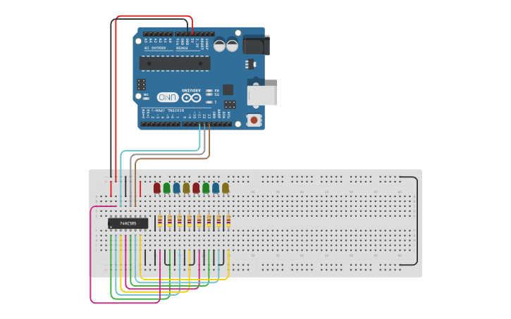Circuit design Rain - Tinkercad