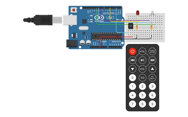 Tinker Ui Circuit design IR Sensor - Tinkercad