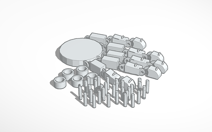 3D design Prosthetic hand - Tinkercad