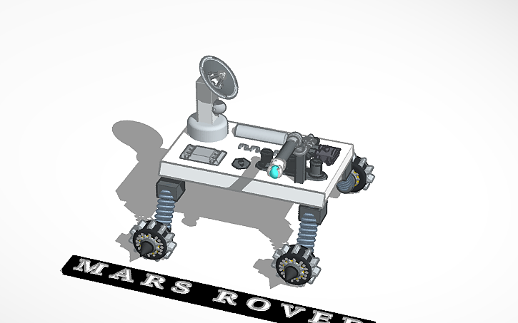 Cad Block Mars Rover 3D design Mars Rover - Tinkercad