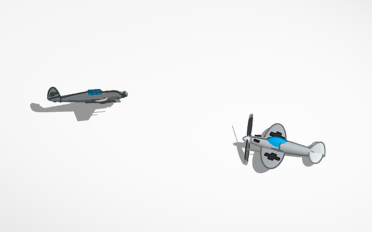 Remote Control Ww2 Plane Layout Design 3D design war planes ww2 - Tinkercad