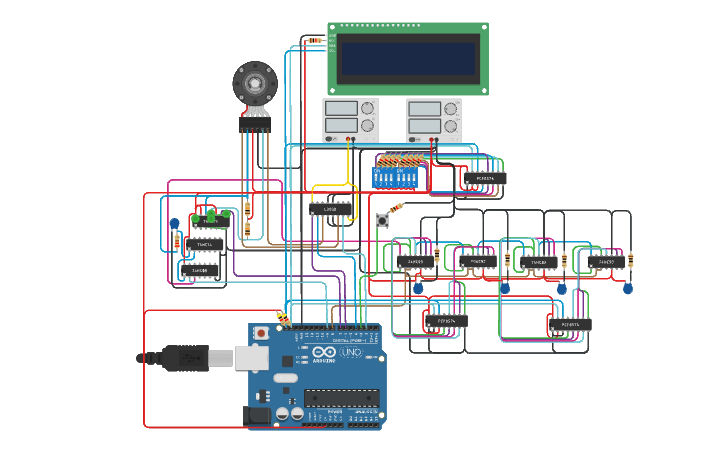Circuit design speed and direction discrete encoder I2C bus and display ...