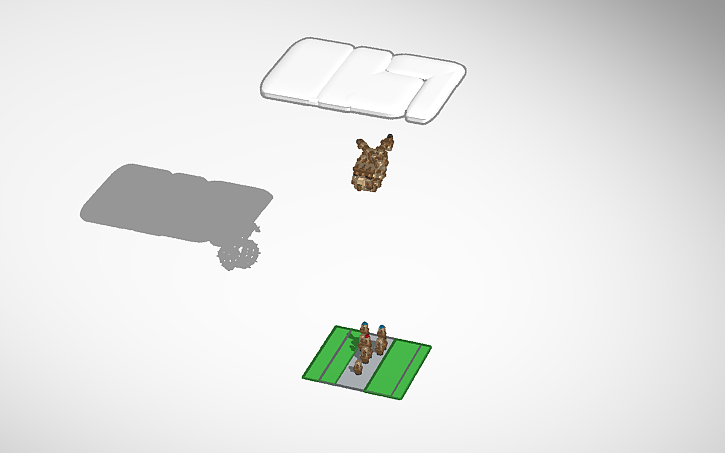 3D design Villager helicopter 2.0 and a villager police cars villager ...