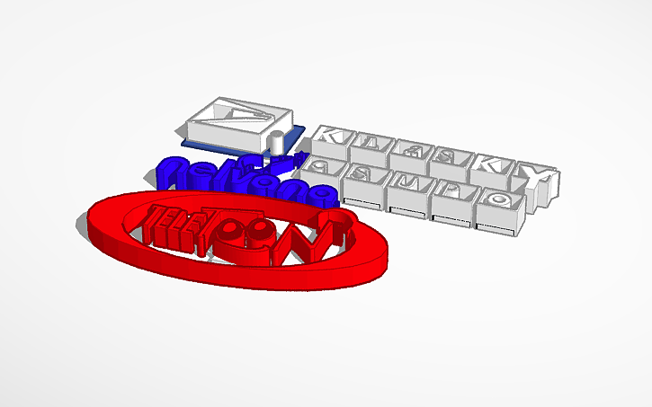 3D design 3D printers logos - Tinkercad