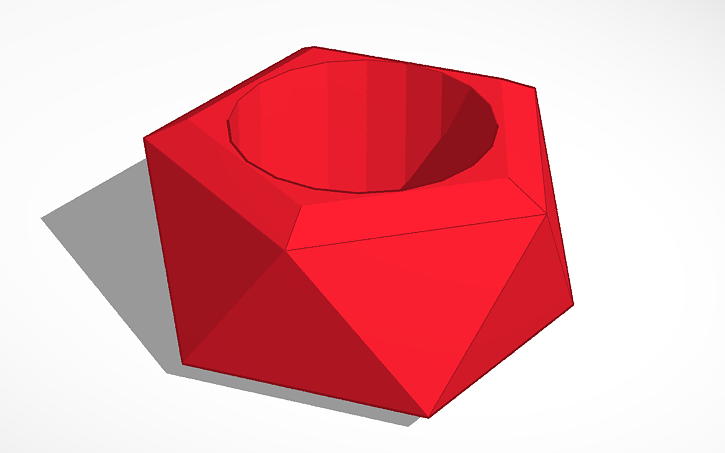 3D design FLOWER POT - Tinkercad