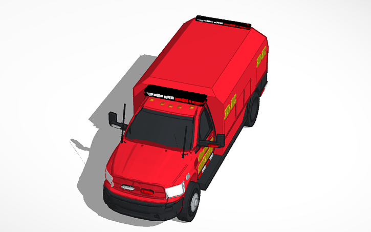 3D design dodge ram fire truck(elko county) - Tinkercad