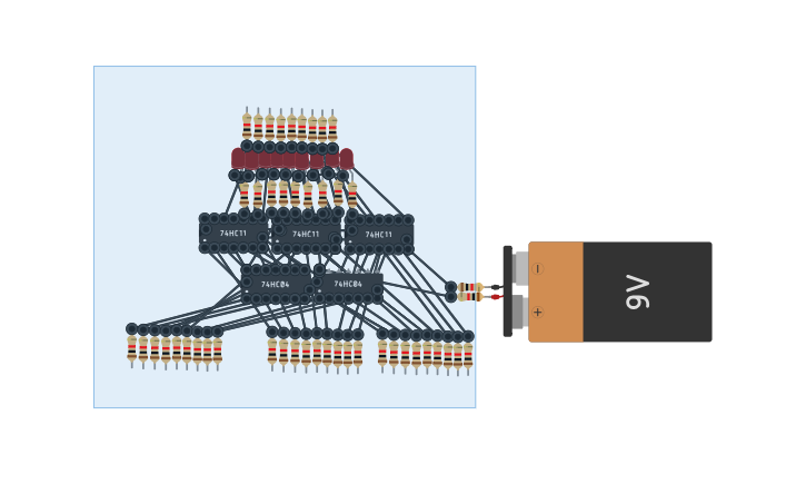 Circuit design Toggable AND Gate - Tinkercad