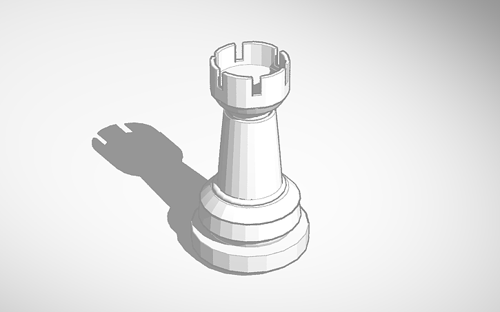 Detailed Rook Designs 3D design Rook - Tinkercad