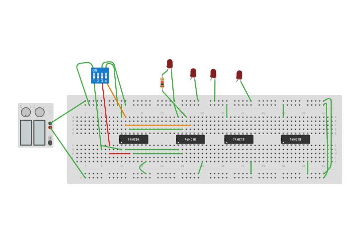 Circuit design Enable pin Decoder - Tinkercad