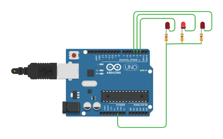 Circuit design Arduino Lab1.2 - Tinkercad