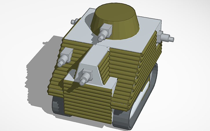 3D design Bob Semple Tank - Tinkercad