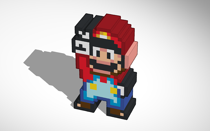 3D design 16-Bit Mario - Tinkercad