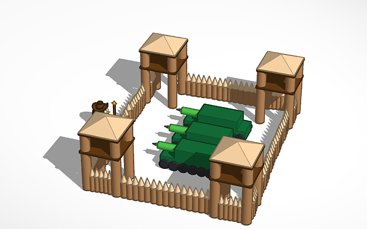 3D design Random Buildings. - Tinkercad