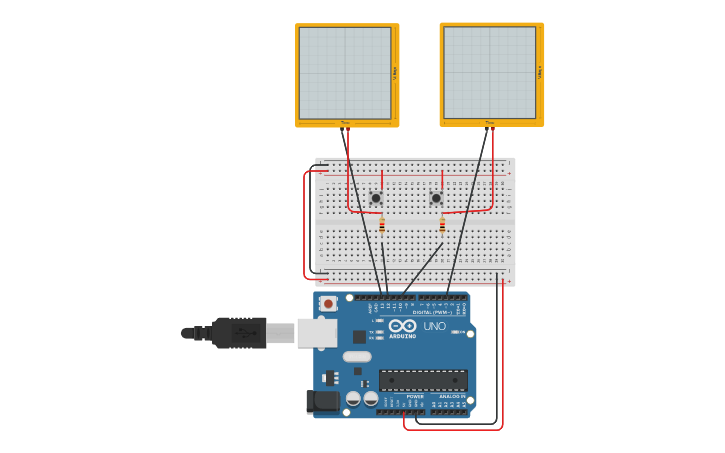 Circuit design Arduino Rocket - Tinkercad