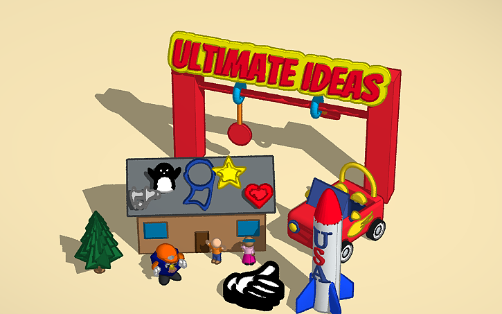 3D design Ultimate ideas ThaLemur & The World - Tinkercad