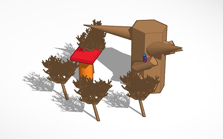 3D design Gorilla Tag map w/ monkey - Tinkercad