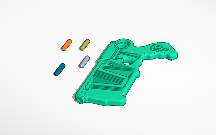 Maker Rover Gun 3D design Mark Rober Gun - Tinkercad