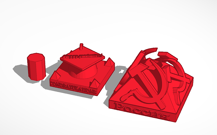 3D design Soviet Graduation - Tinkercad
