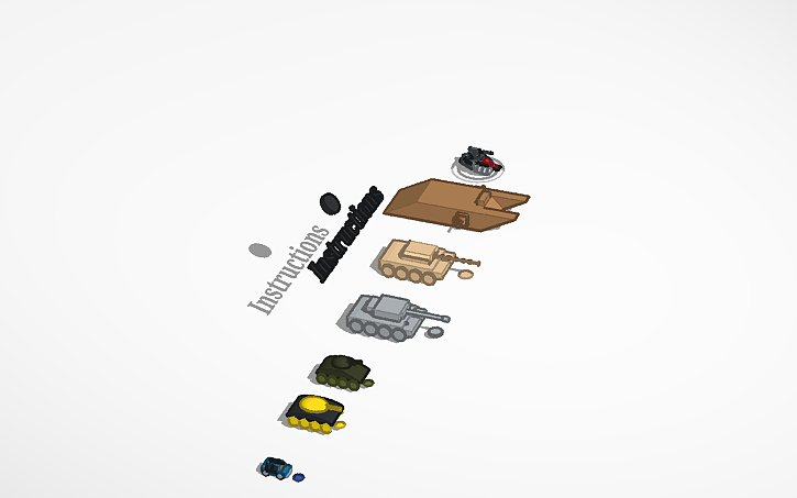 3D design Complete Tank Designs (works in sim-lab!) - Tinkercad