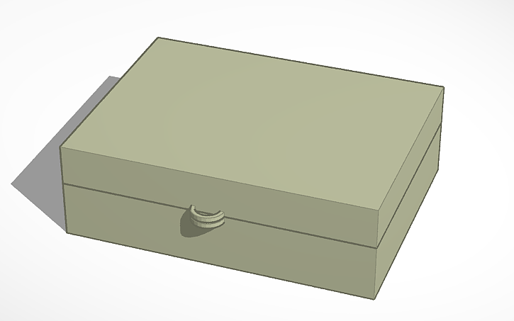 3D design Lockable Tool Box _001 - Tinkercad