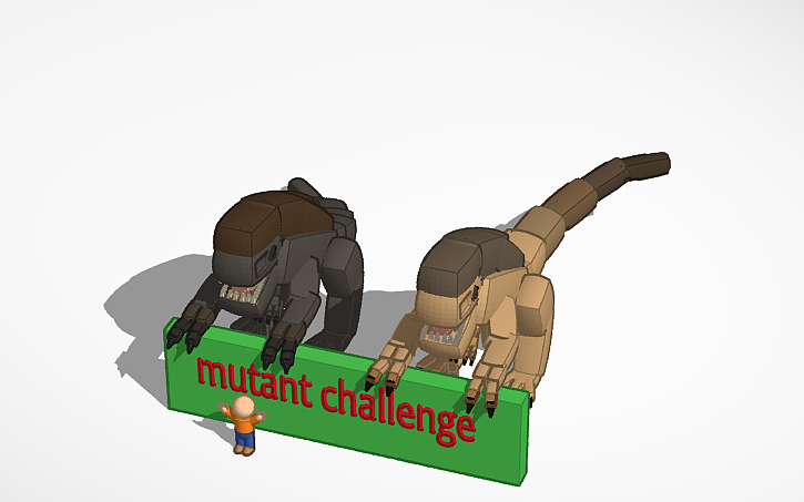 3D design mutant design challenge - Tinkercad