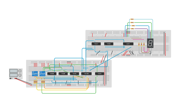 Circuit design comparator - Tinkercad