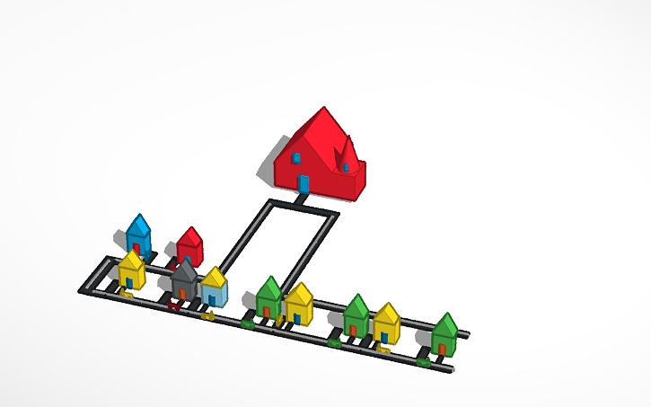 3D design Future City - Tinkercad