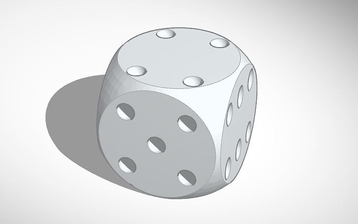 Tricky Dice Layout 3D design Trick Dice - Tinkercad