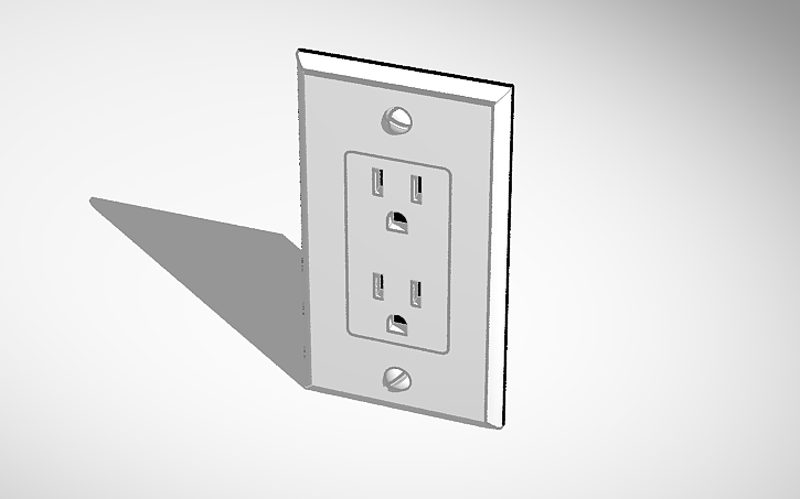 Power Socket Build 3D design Power Socket model - Tinkercad