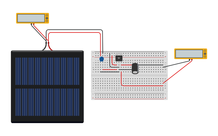 Circuit design Copy of Panel Solar (Como cargador de celular) - Tinkercad
