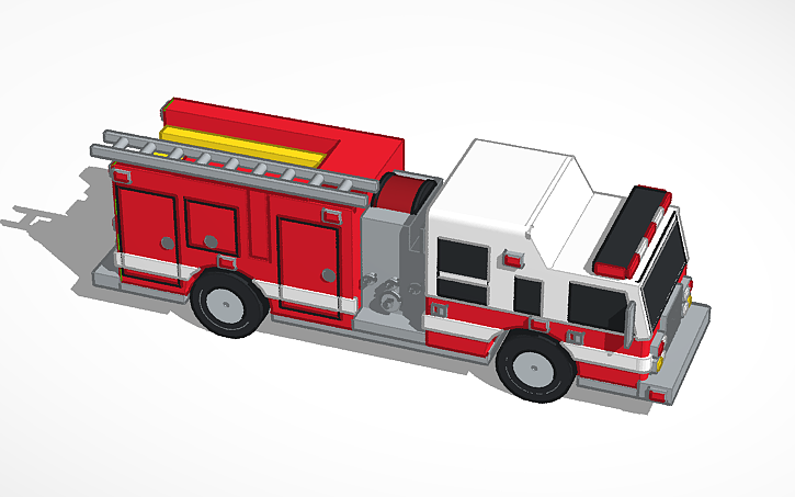 3D design Fire Engine - Tinkercad