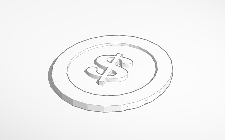 3D design coins - Tinkercad