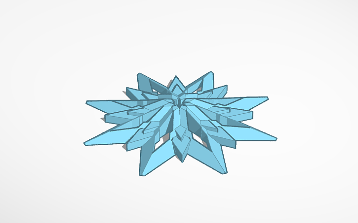 3D design Snowflake 3D Version 2 - Tinkercad
