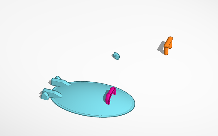 3D design tank hatch - Tinkercad