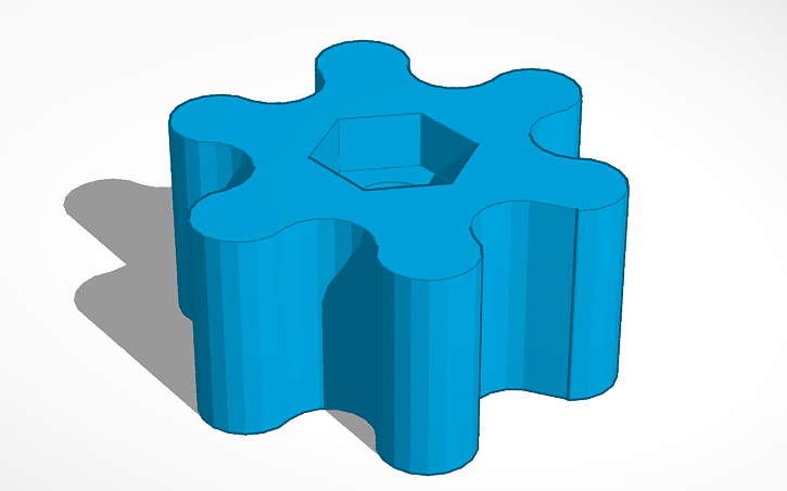 3D design Anet A8 bed leveling thumbwheel - Tinkercad