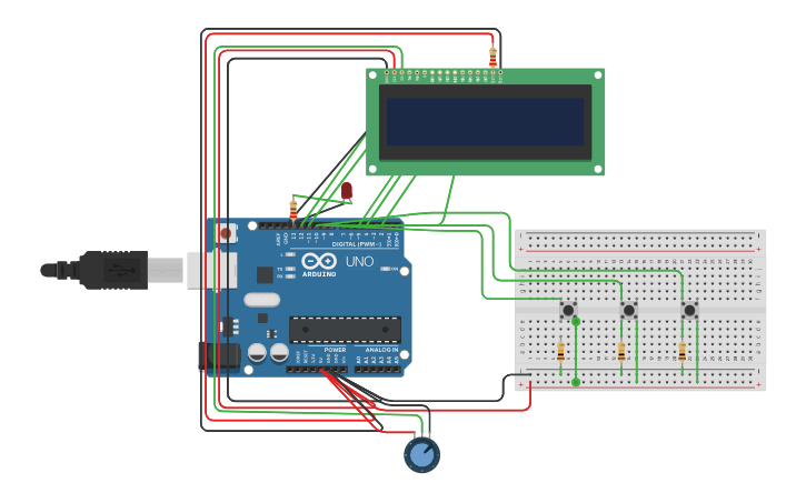 Circuit design reaction time game - Tinkercad