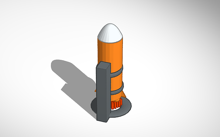 3D design RACHETA - Tinkercad