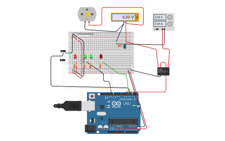 Circuit design Arduino Pump Control - Tinkercad