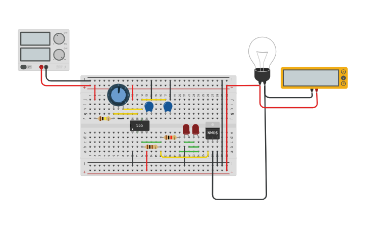 Circuit design PWM Light Controller - Tinkercad