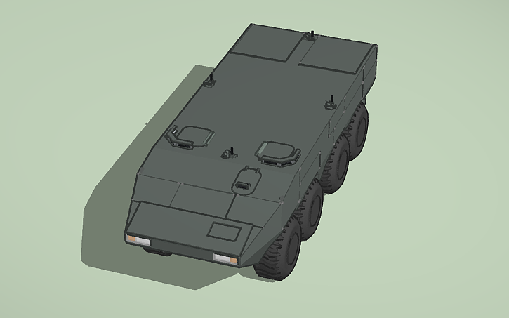 3D design ZTB-10 Universal Wheeled Combat Platform - Tinkercad